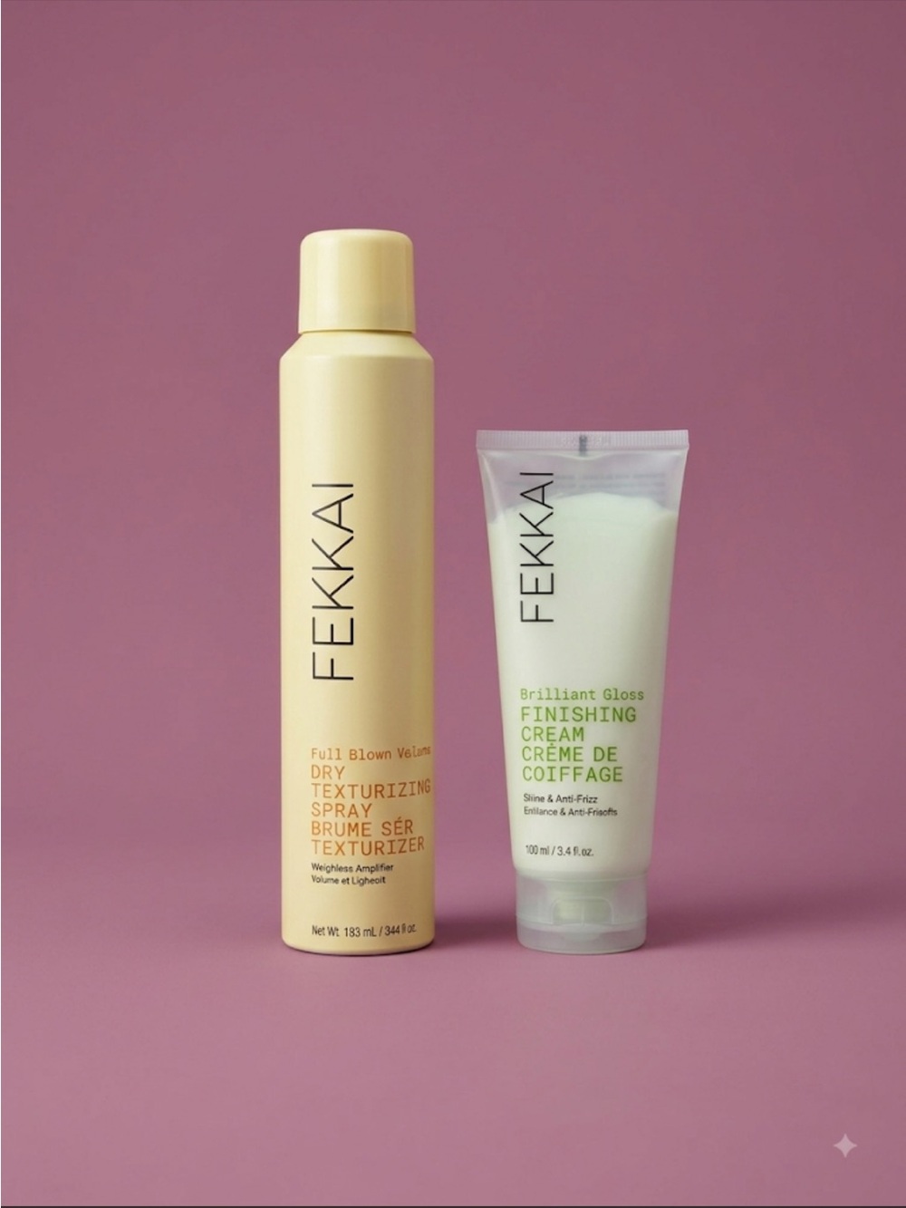 Fekkai Yellow Dry Texturizing Spray & Finishing Cream - Yellow
